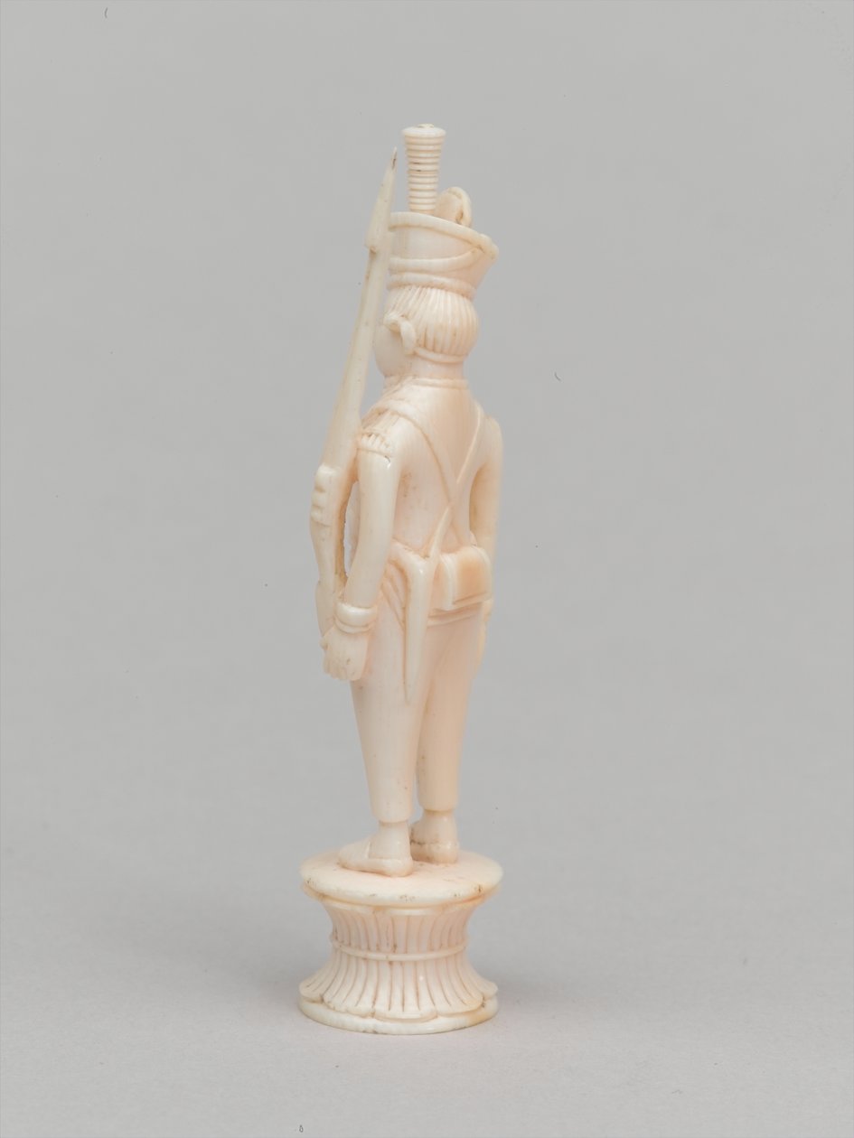 白色棋子，棋子，印度，约1820年 作者 查尔斯·莱安德烈