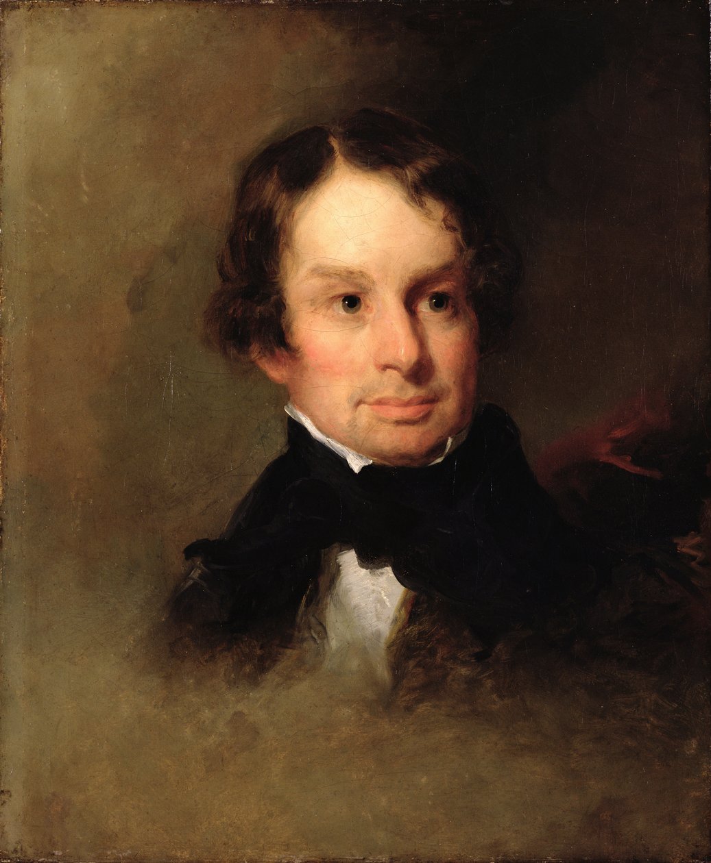 Henry Wadsworth Longfellow的肖像（1807-82） 作者 查尔斯·洛林·艾略特