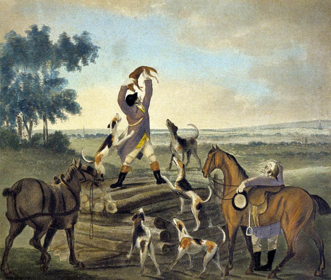 Who...op, Was Never So Carried, from The Pytchley Hunt, engraved by F. Dukes 作者 查尔斯·洛林（后）史密斯
