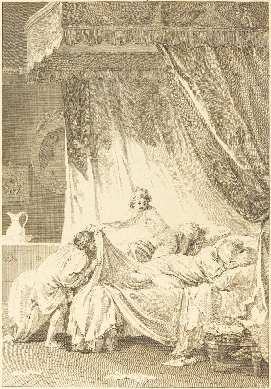 蒙娜丽莎：床 作者 查尔斯·路易斯·林吉（Jean Honore Fragonard）