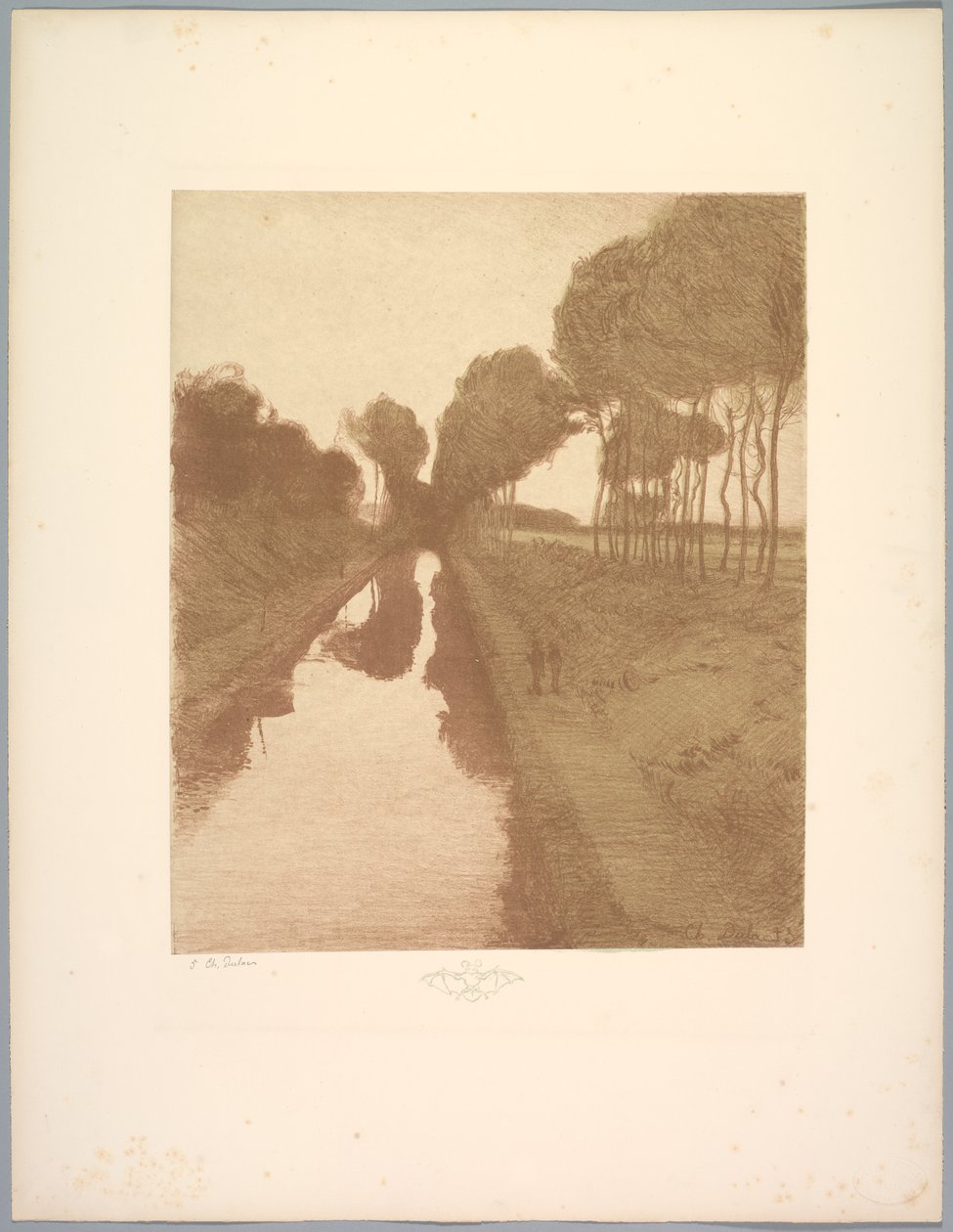 景观套件：《景观》，第3版，Note，蝙蝠，1892-1893年。 作者 查尔斯·玛丽·杜拉克