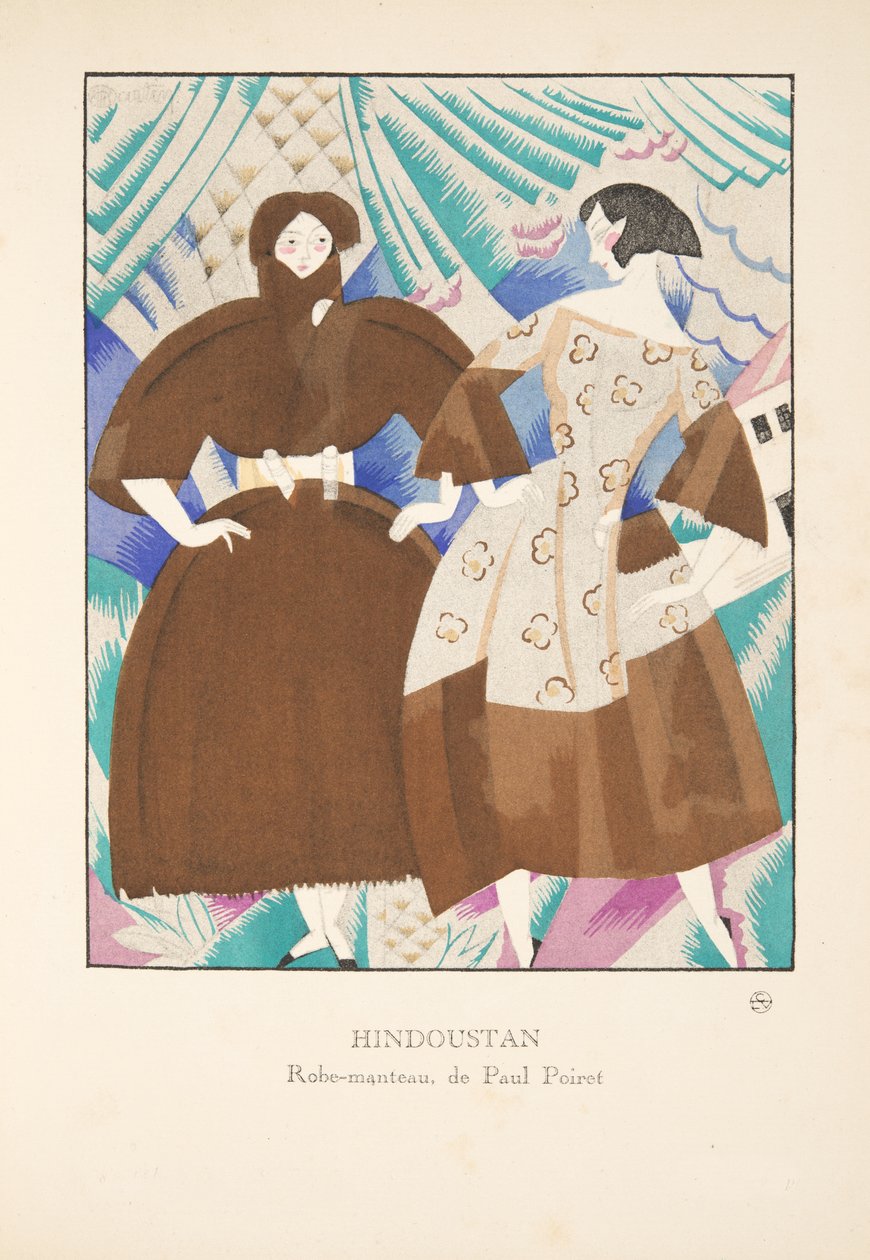 Hindoustan，来自时装系列，1920年（pochoir print） 作者 查尔斯·马丁