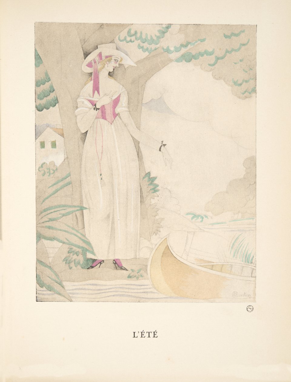 Lété，来自时装系列，1922年（pochoir print） 作者 查尔斯·马丁
