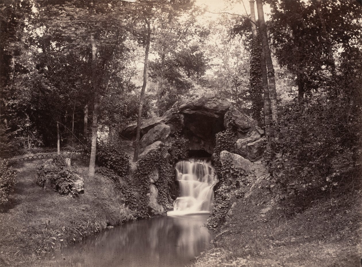 布洛涅森林中的石窟，1858-1860。 作者 查尔斯·马维尔