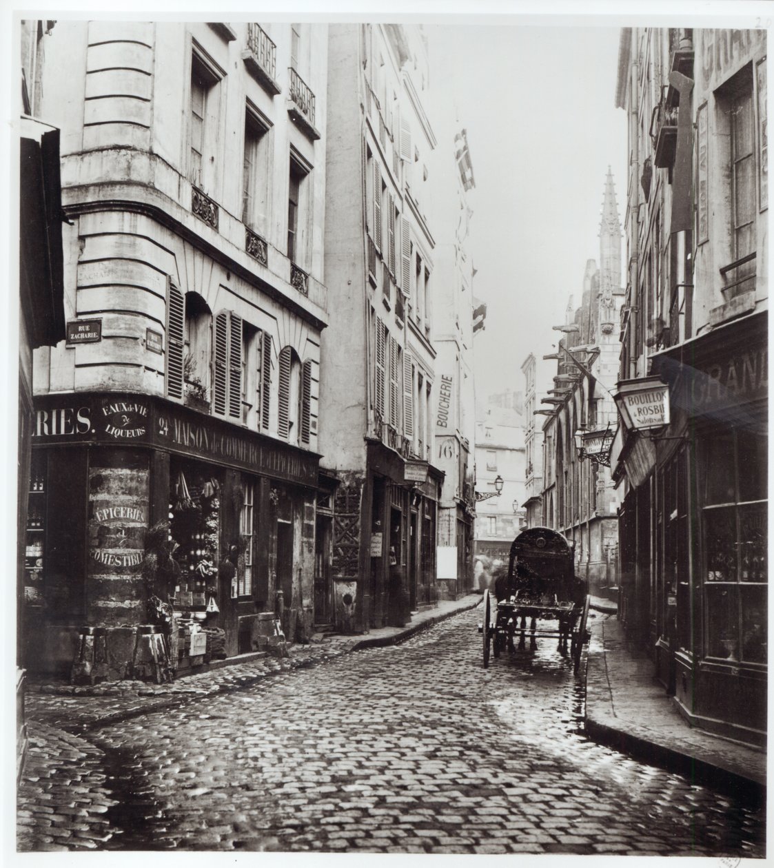 Rue Saint-Severin，巴黎Rue de la Harpe，1858-78 作者 查尔斯·马维尔