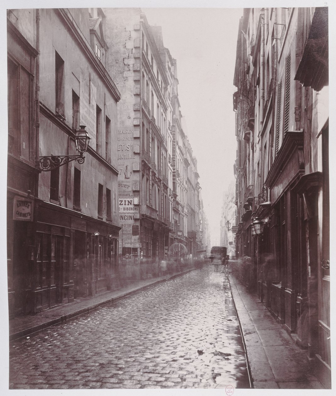 Rue de Gravilliers，来自巴黎的rue du Temple，1858-78 作者 查尔斯·马维尔