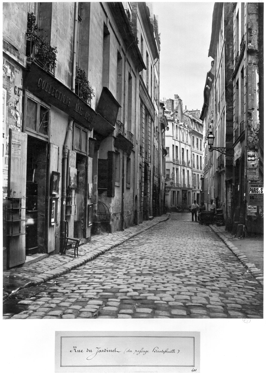 Rue du Jardinet，来自巴黎Hautefeuille Passage，1858-78 作者 查尔斯·马维尔