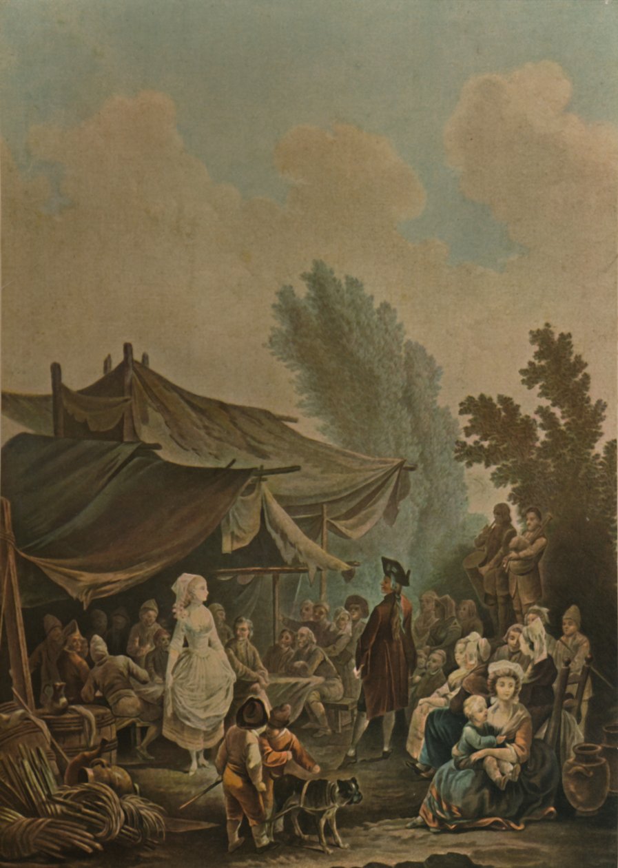 La Noce De Village，乡村婚礼，1785年，1913年 作者 查尔斯·梅尔基奥·Descourtis