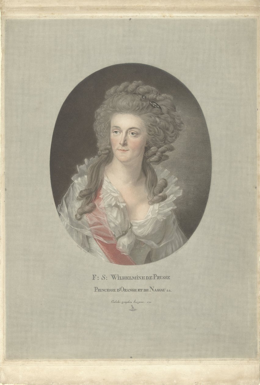 奥伦治-拿骚公主普鲁士威廉明娜肖像
女：男：Wilhelmine de Prusse Princesse d