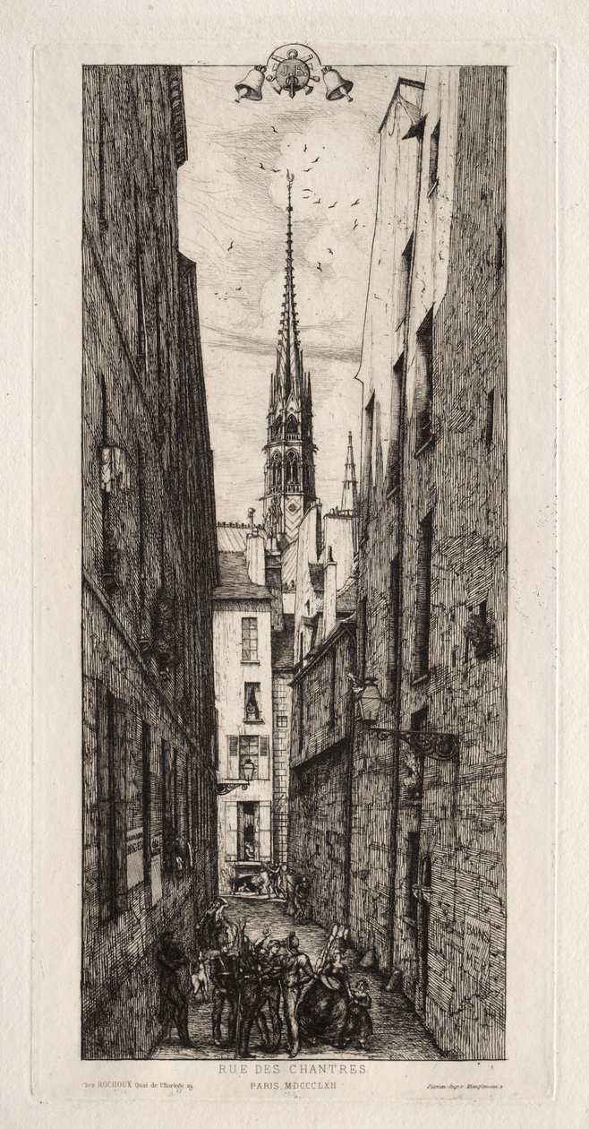 巴黎尚特里街（Chantrey Street），1862年。 作者 查尔斯·梅里昂