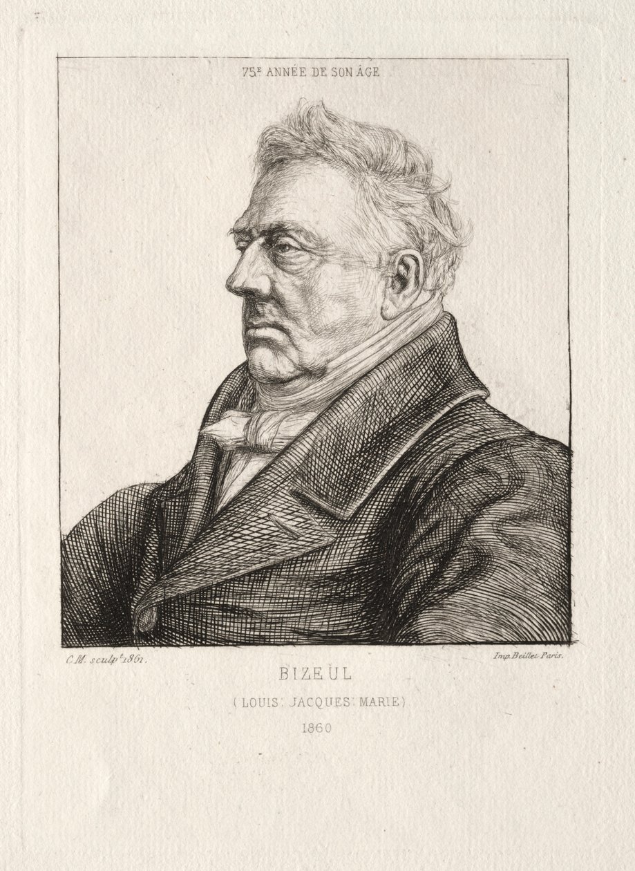 布列塔尼考古学家LJ Marie Bizeul，1860-1861年。 作者 查尔斯·梅里昂