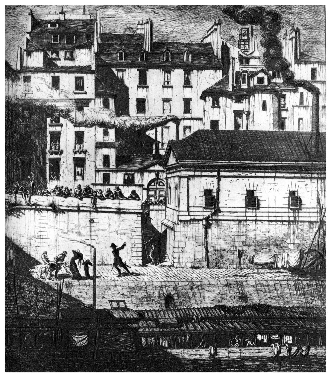 拉莫格（La Morgue），c1841-1868 1924年 作者 查尔斯·梅里昂