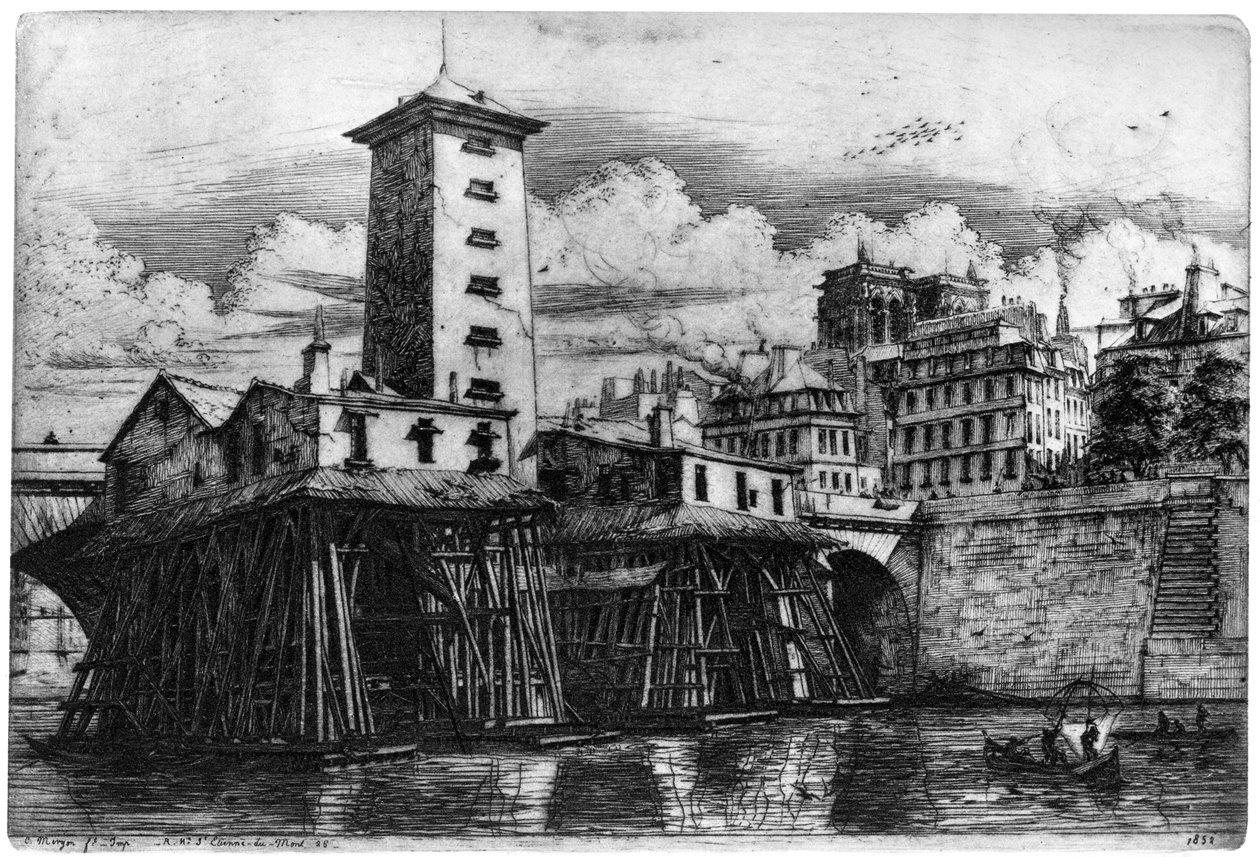 La Pompe Notre-Dame，c1841-1868 1924 作者 查尔斯·梅里昂