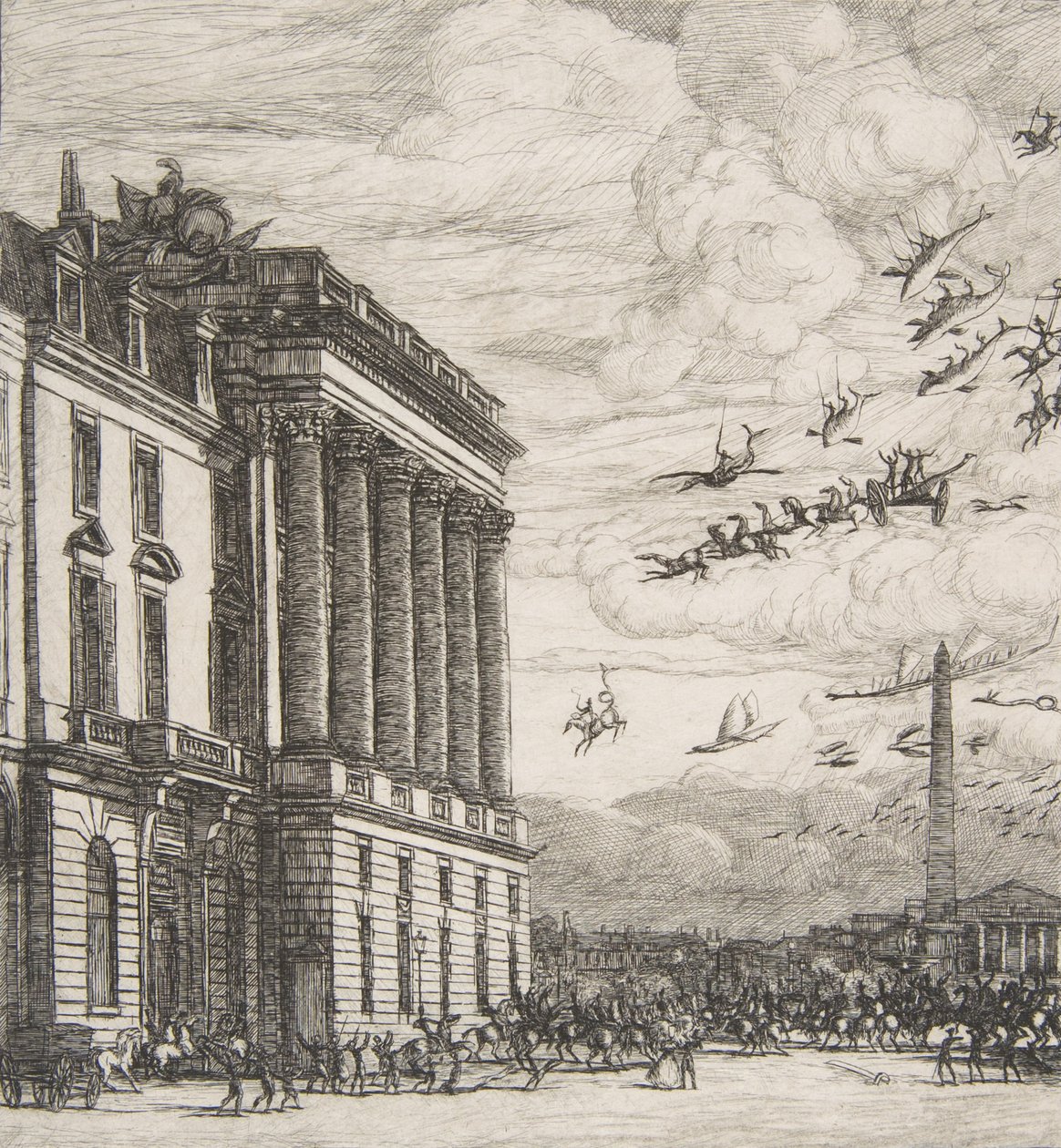 Le Ministère de la Marine the Admiralty, Paris, 1865. 作者 查尔斯·梅里昂