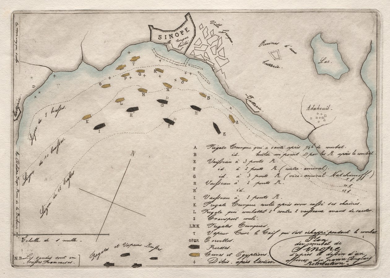 1853年的“中石化战役地图”。 作者 查尔斯·梅里昂