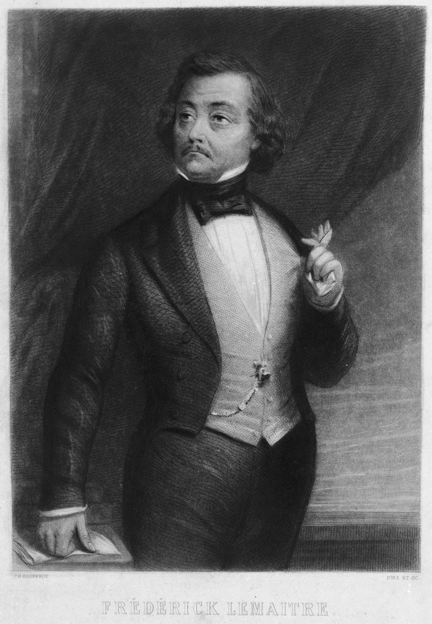弗雷德里克-勒梅特的肖像，1800-1876。 作者 查尔斯·米歇尔·杰弗罗伊