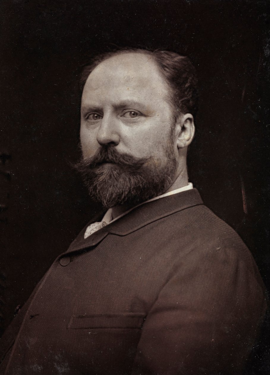 艺术和传记专辑，第5年，沙龙1885年;法国画家Paul Louis Narcisse Grolleron（1848-1901）的肖像 作者 查尔斯·米歇雷斯