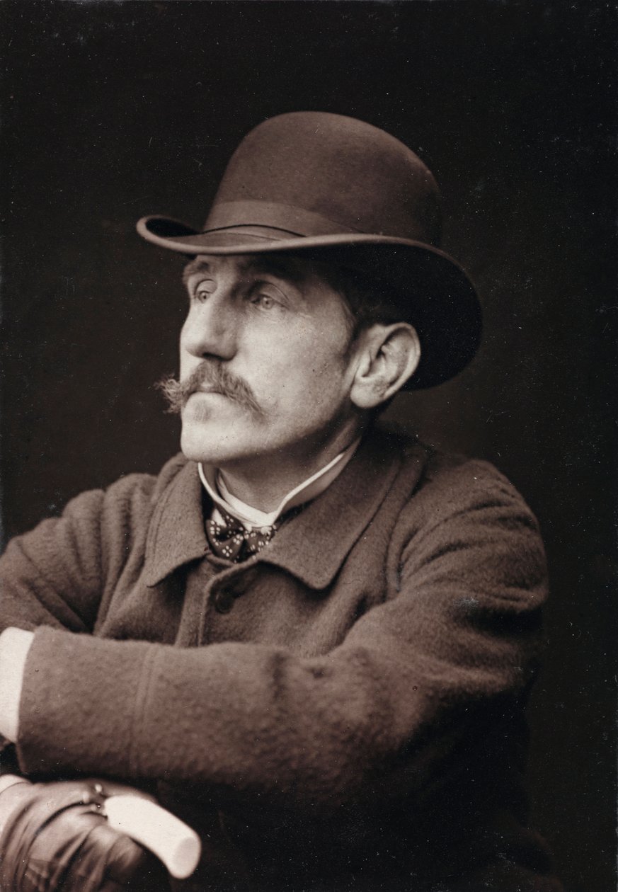 艺术和传记专辑，第5年，沙龙1885年;法国画家Georges-Louis Hyon（1855-1901）的肖像 作者 查尔斯·米歇雷斯