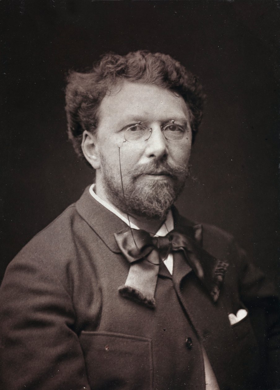 艺术和传记专辑，第5年，沙龙1885年;法国画家Alfred Pierre Joseph Agache的肖像（1843-1915） 作者 查尔斯·米歇雷斯