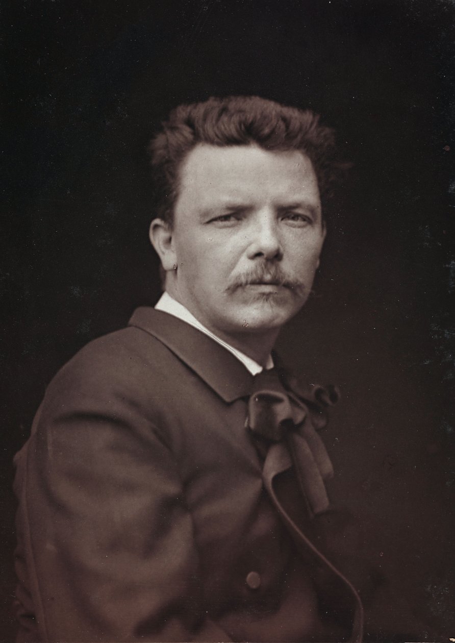 艺术和传记专辑，第6年，沙龙1885年;法国画家EugèneCarrière（1849-1906）的肖像 作者 查尔斯·米歇雷斯