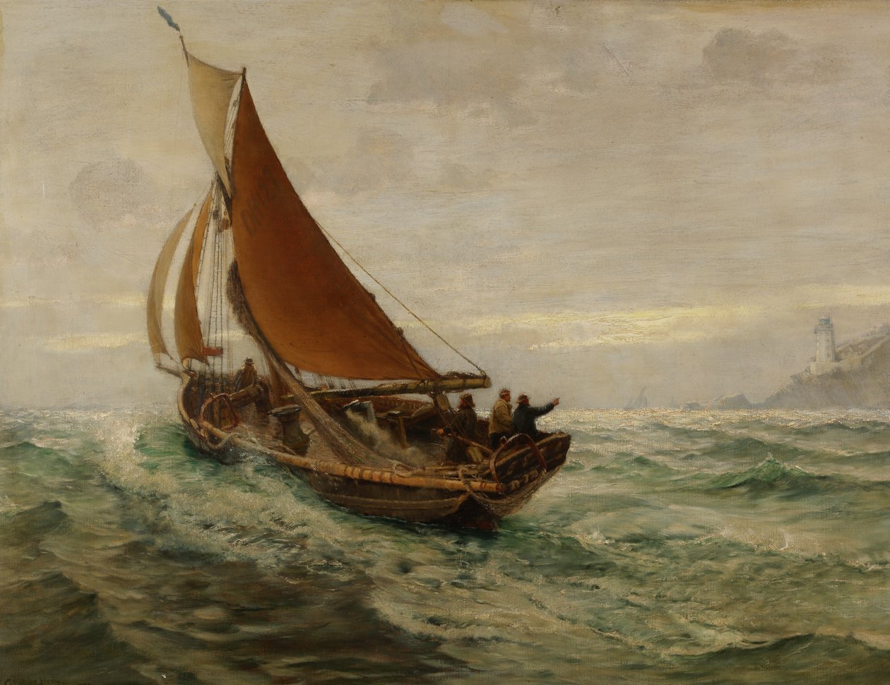 海上黎明，1890年 作者 查尔斯·纳皮尔·海米