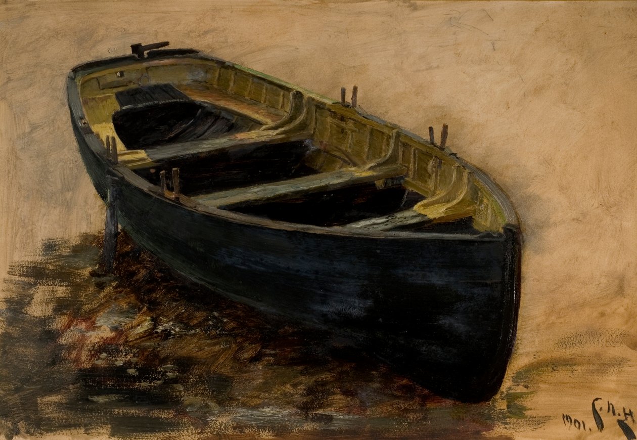 研究船，1901年（纸上油） 作者 查尔斯·纳皮尔·海米