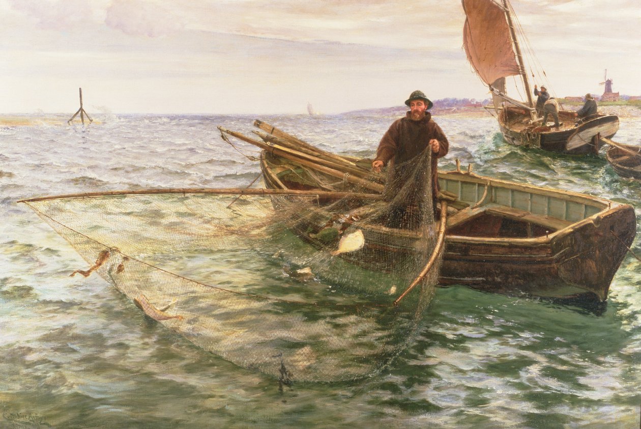 渔民，1888年 作者 查尔斯·纳皮尔·海米