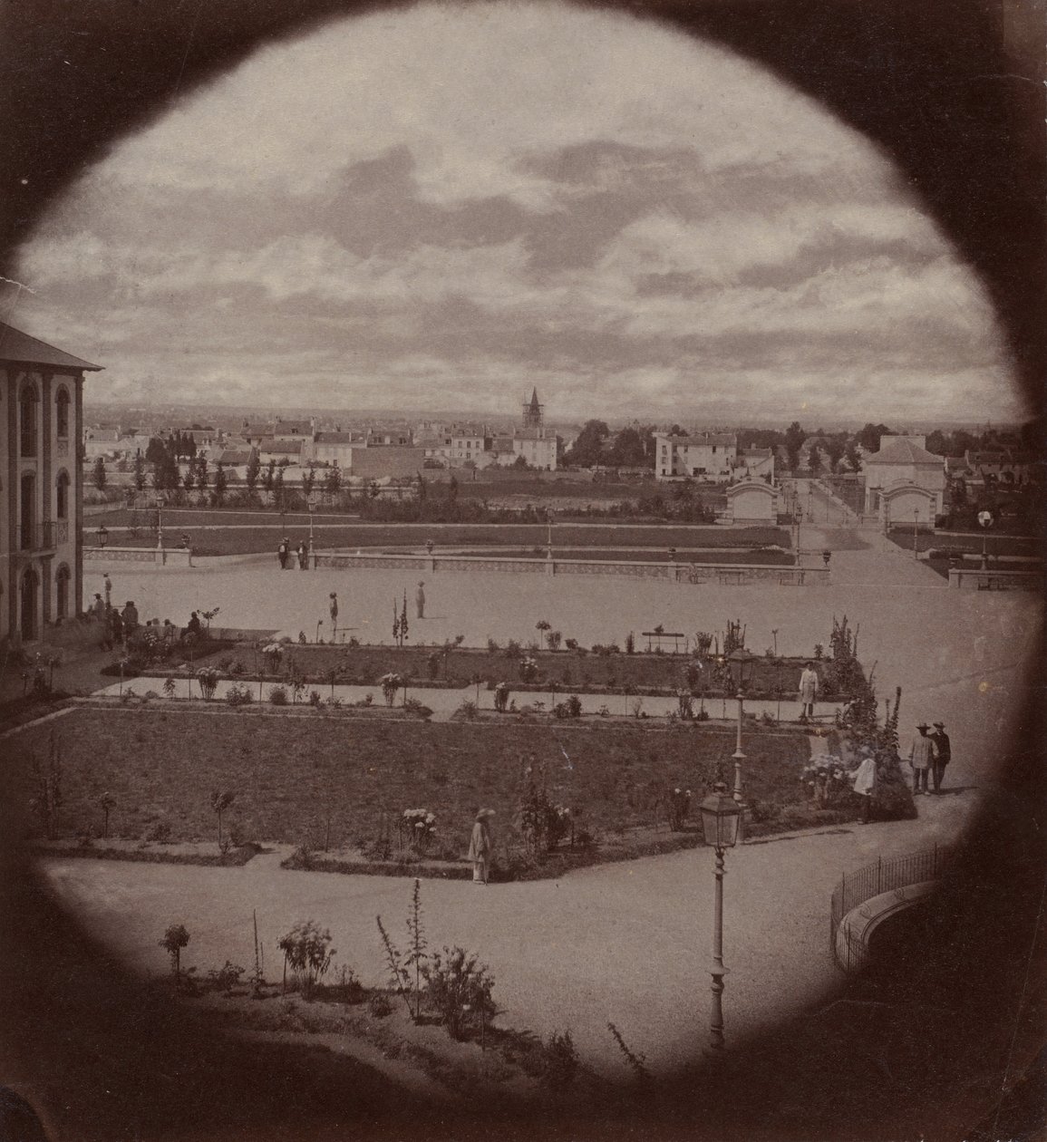 Asile impériale de Vincennes, Charenton的景观, 1858-59年。 作者 查尔斯·内格雷