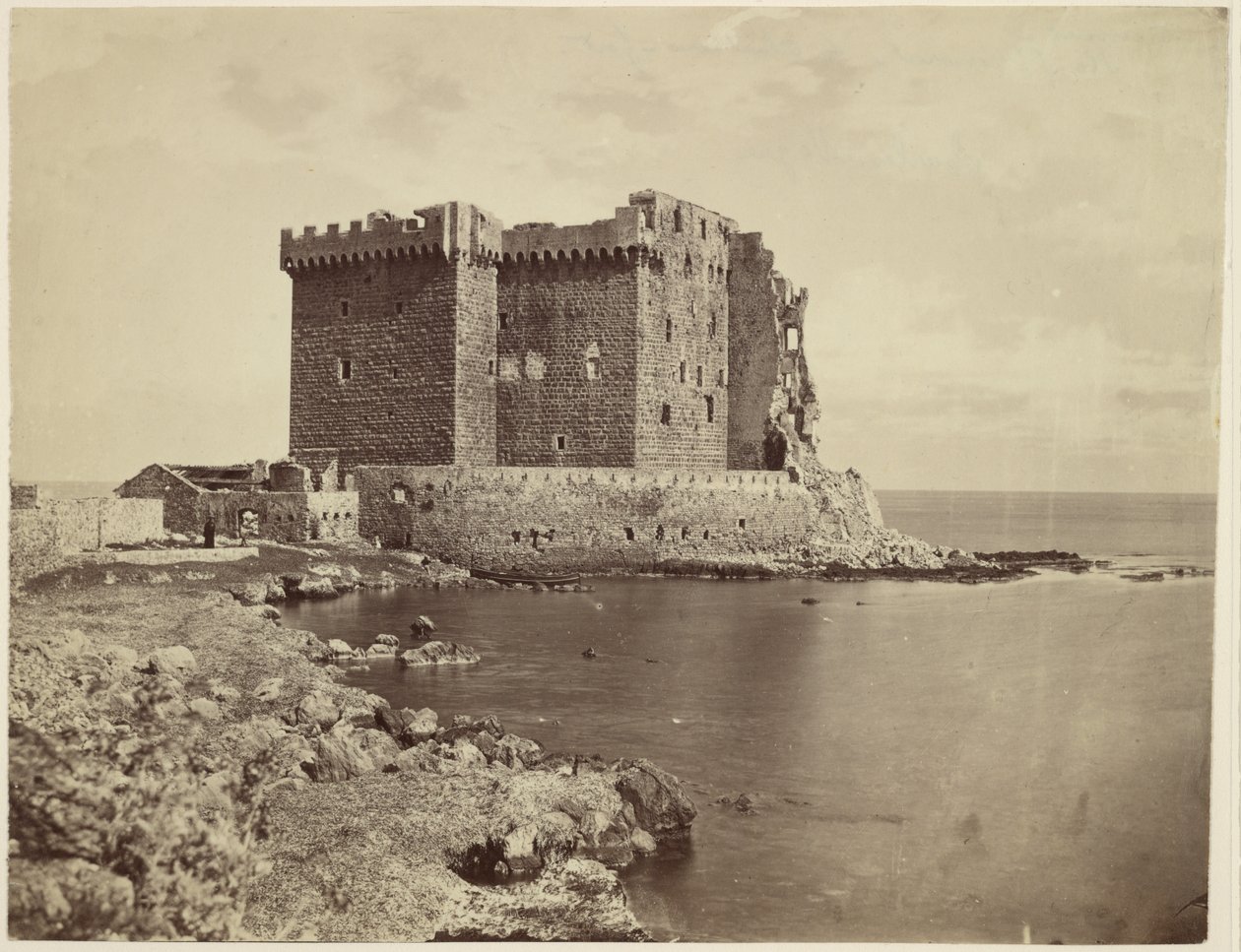 [戛纳附近的圣荷诺拉特岛上的城堡 / Le château de île Saint-Honorat, près de Cannes 作者 查尔斯·内格雷
