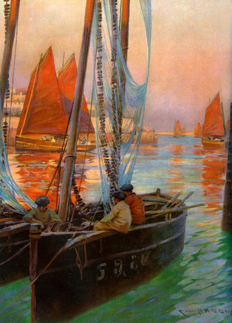 布列斯特渔船》，1907年。   作者 查尔斯·帕德