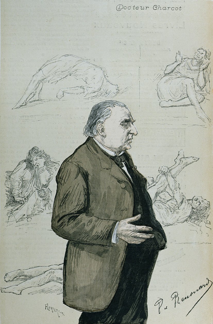 博士Jean Martin Charcot（1825-93）和歇斯底里症，来自&39;La Revue Illustree&39;，1887年8月 作者 查尔斯·保罗·雷诺德