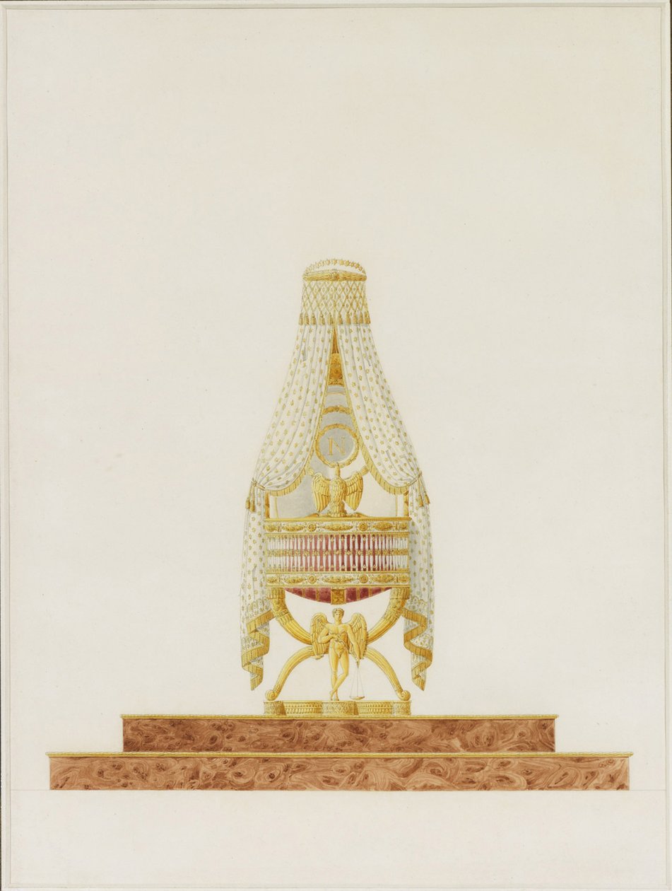 罗马国王King下的八重奏设计，1811年 作者 查尔斯·珀西耶