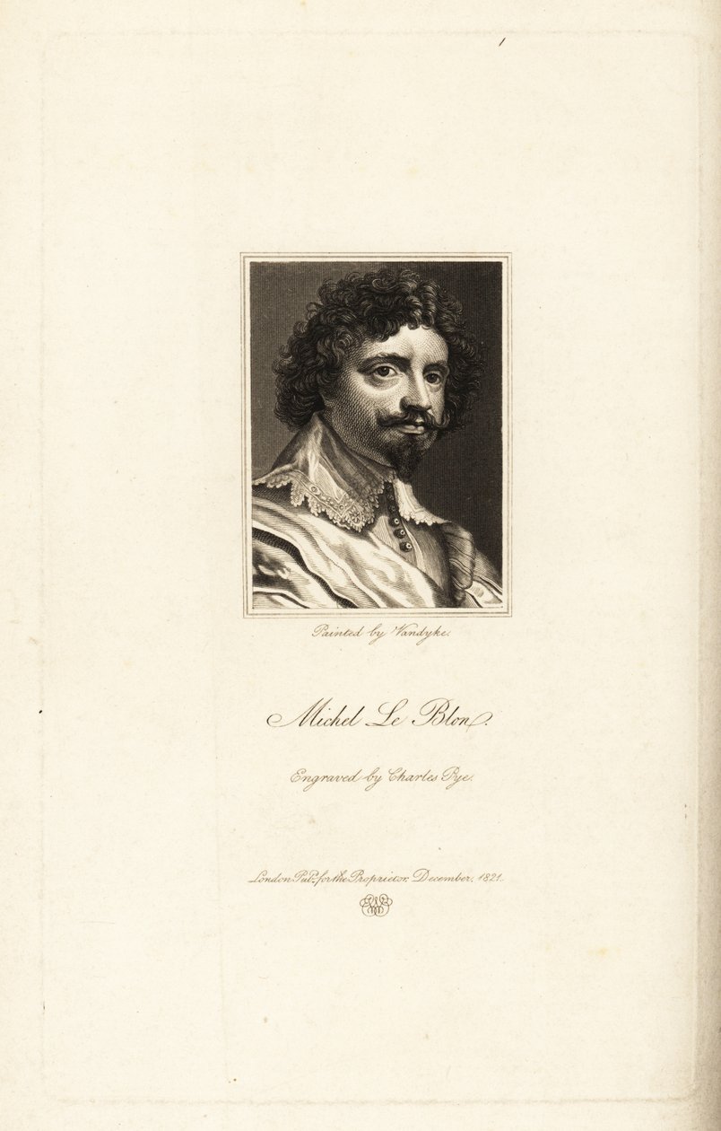 Portrait of Michel le Blon 作者 查尔斯·皮