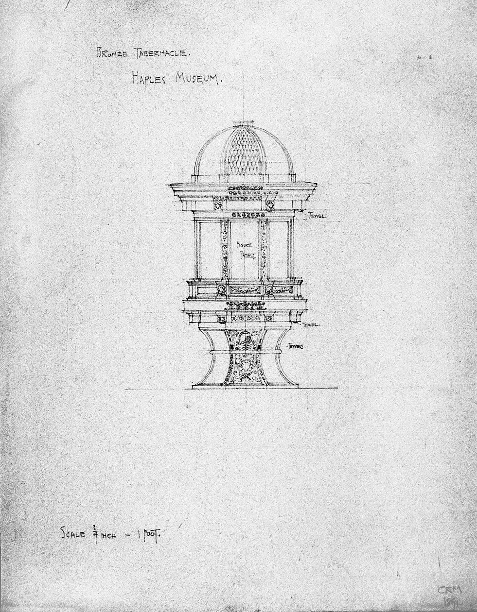 Bronze Tabernacle, Naples Museum 作者 查尔斯·雷尼·麦金托什
