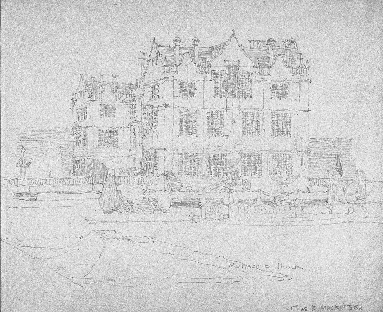 Montacute House，c.1893-1920 作者 查尔斯·雷尼·麦金托什