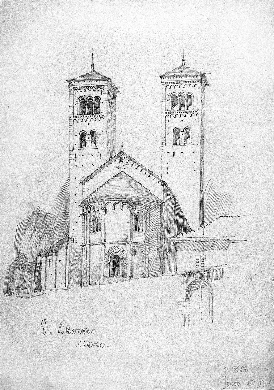 S. Abondio，Como，1891 作者 查尔斯·雷尼·麦金托什