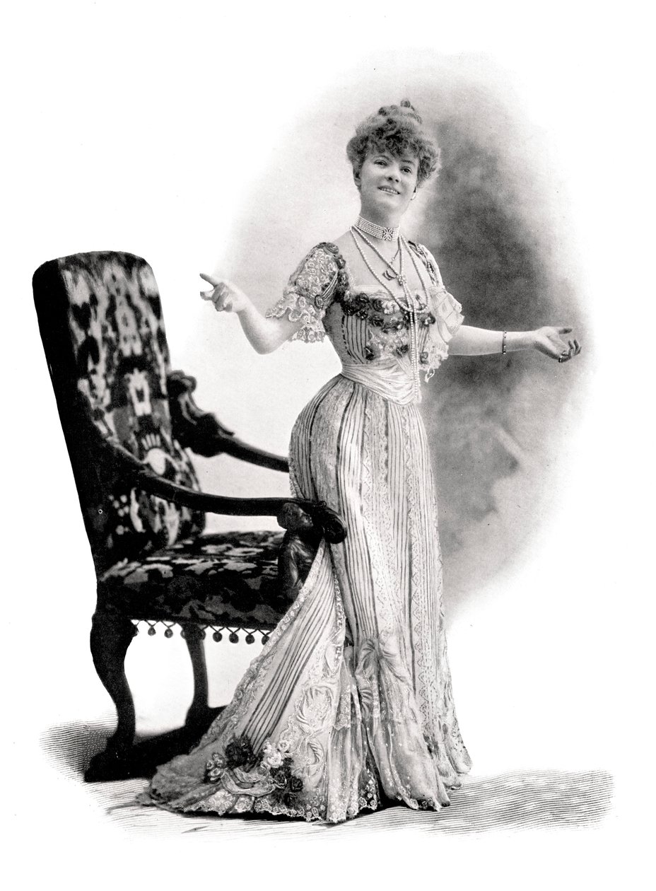 巴黎女演员，夏洛特·维厄小姐，1901年。 作者 查尔斯·鲁特林格