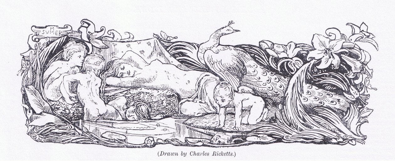 夏天，来自1893年的艺术杂志，卡塞尔公司，1893年 作者 查尔斯·里基茨