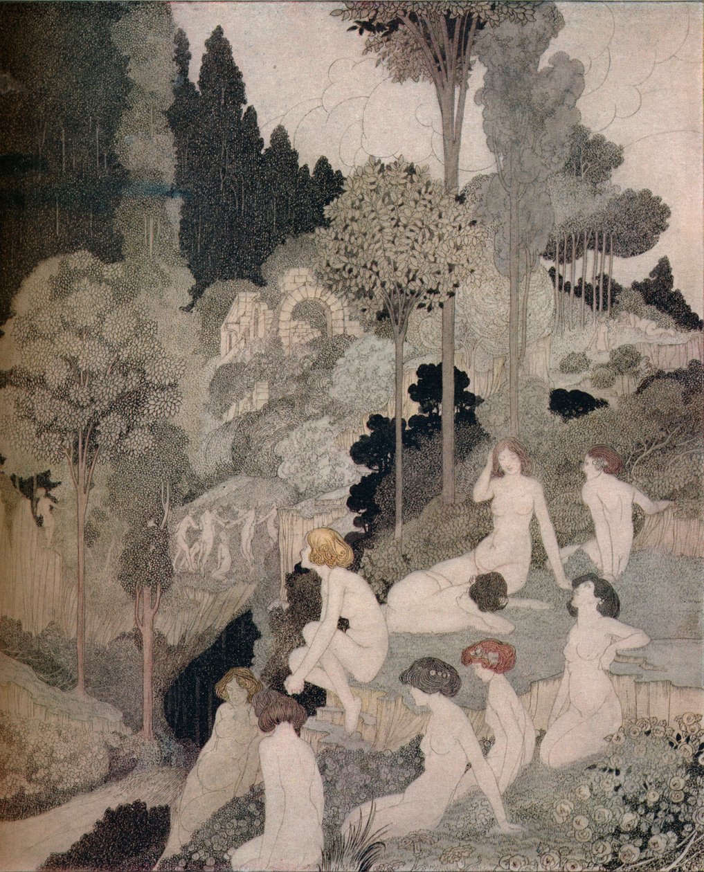 秋天的插曲，c1910 作者 查尔斯·罗宾逊