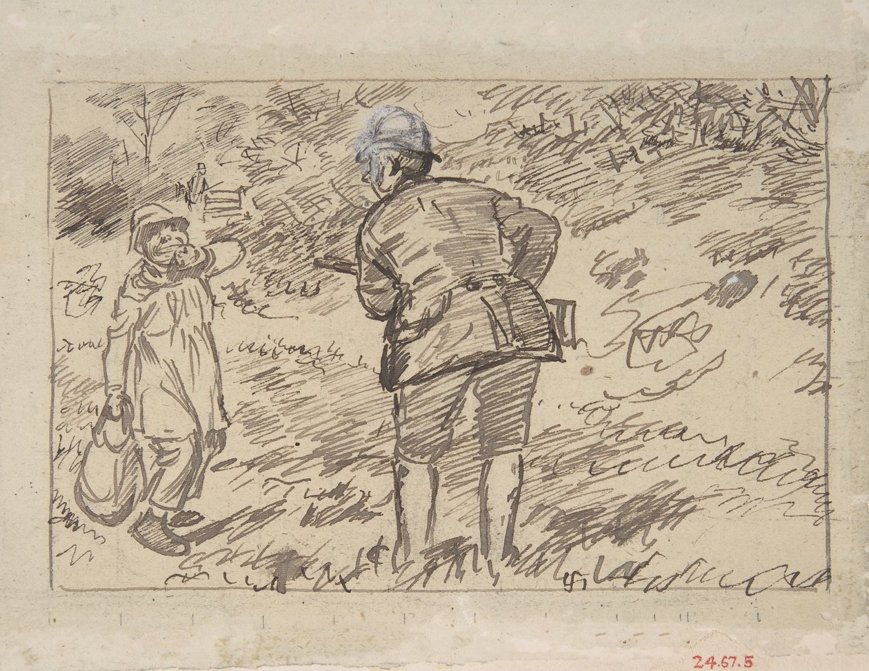 A Reproof, 1870-1891. 作者 查尔斯·塞缪尔·基恩