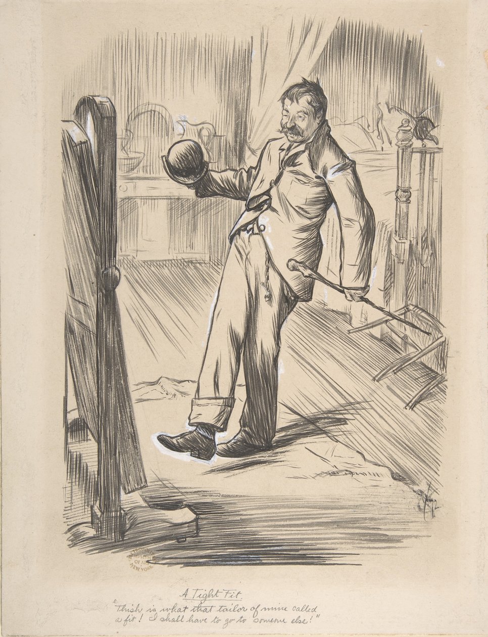 严丝合缝》，1872年。 作者 查尔斯·塞缪尔·基恩