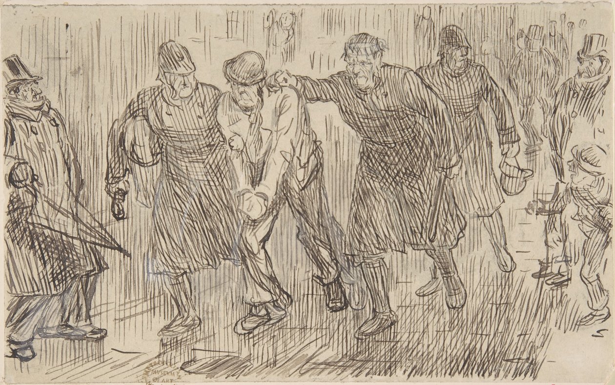 1876年12月16日，《冲刺的快乐思想》，1876年。 作者 查尔斯·塞缪尔·基恩