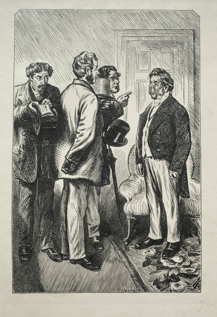 1868年，我们的圣诞节土耳其-鲍勃斯比先生关心。 作者 查尔斯·塞缪尔·基恩