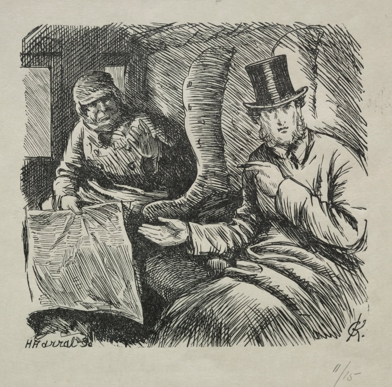 严格禁止吸烟，1868年。 作者 查尔斯·塞缪尔·基恩