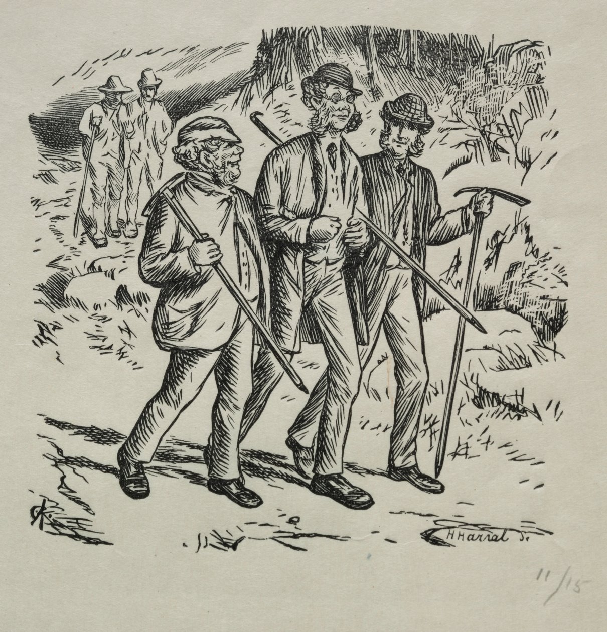 三个名字，1869年。 作者 查尔斯·塞缪尔·基恩