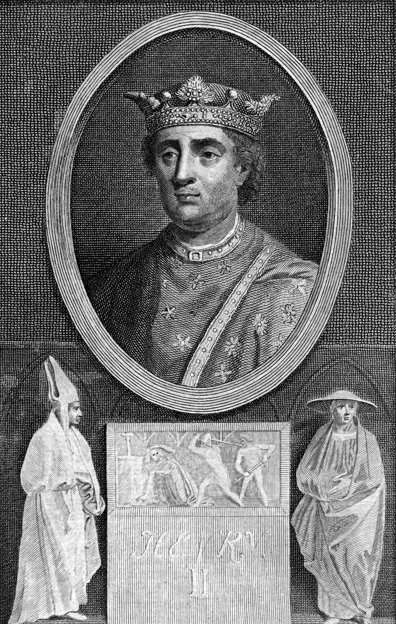 1788年，英格兰国王亨利二世。 作者 查尔斯·舍温