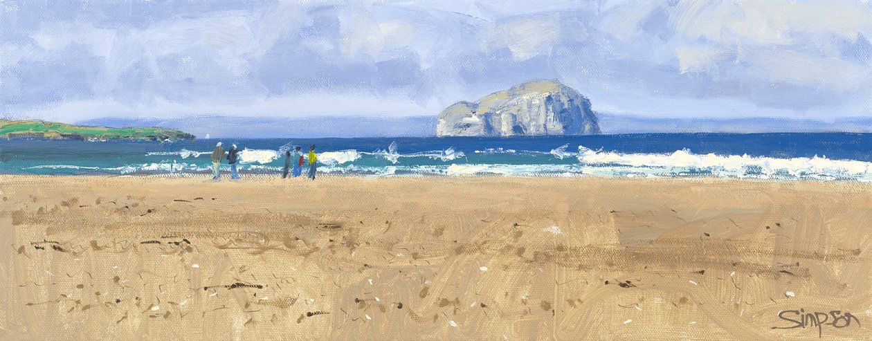 巴斯岩，贝尔海文，2015 年（布面油画） 作者 查尔斯·辛普森