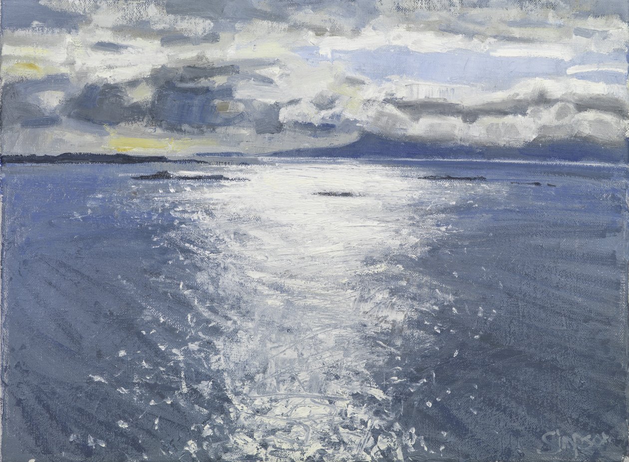 黑夜，2017（布面油画） 作者 查尔斯·辛普森