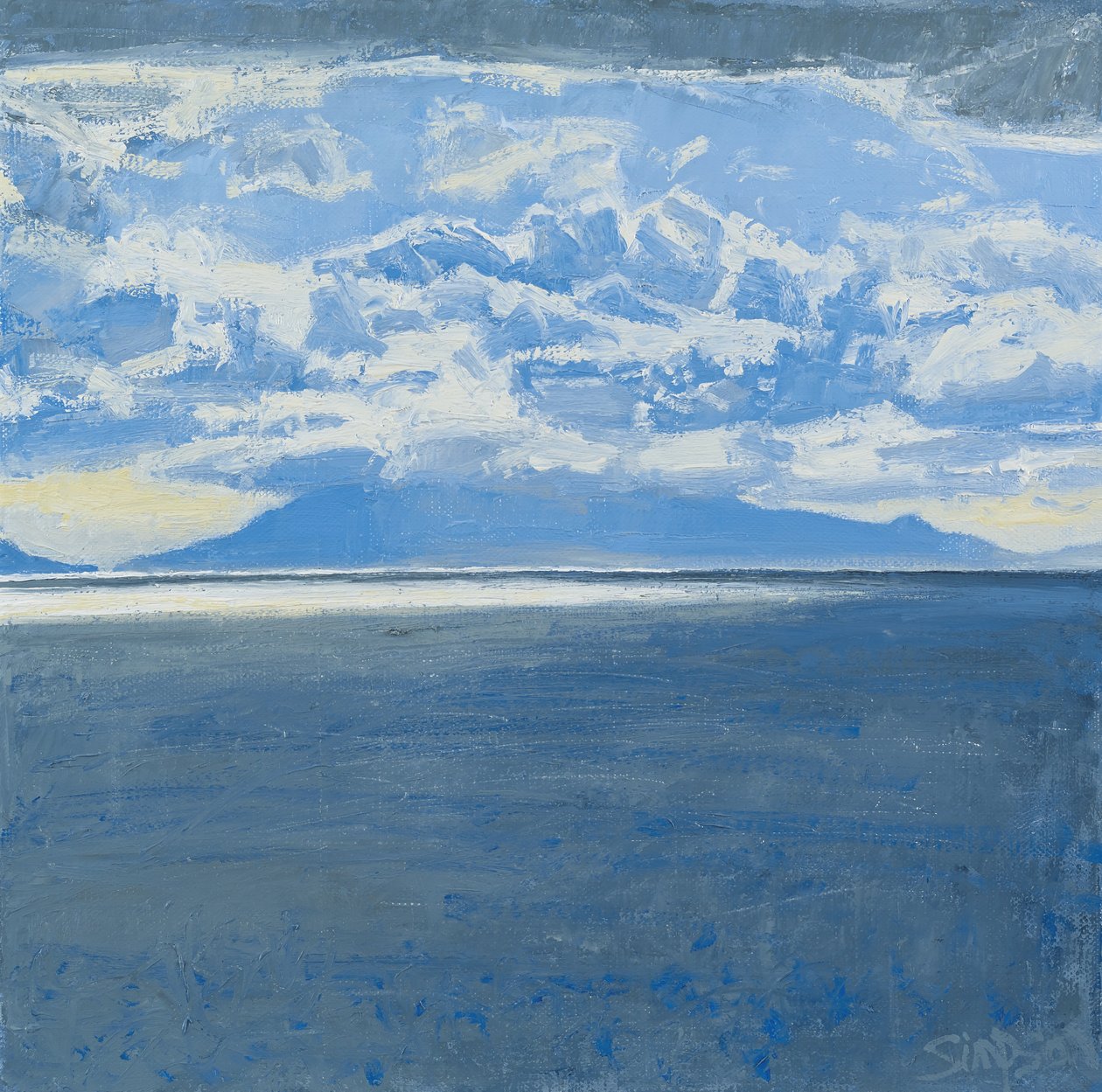 暗海，朗姆酒，2015 年（布面油画） 作者 查尔斯·辛普森