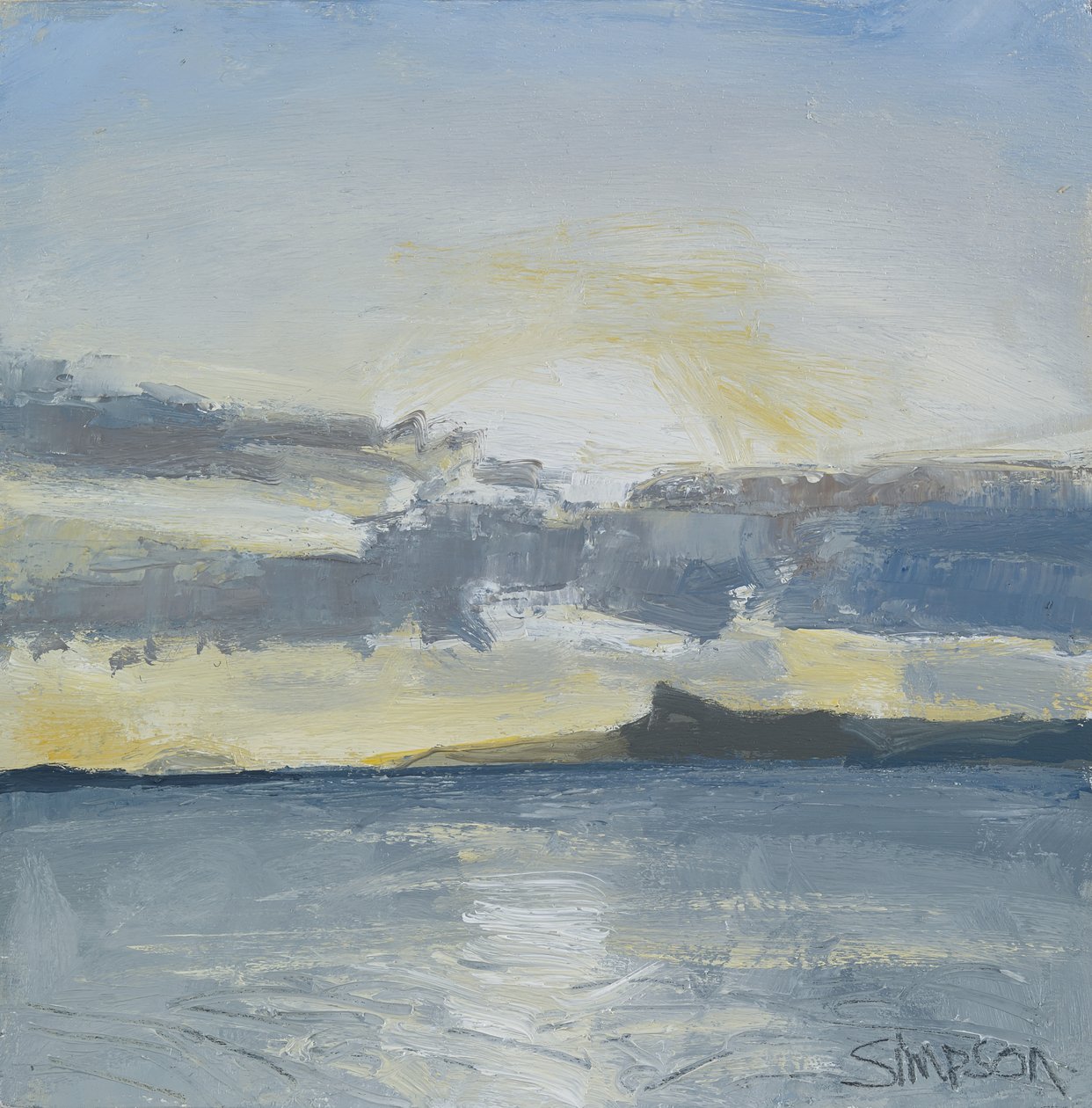 埃格岛，2013 年（布面油画） 作者 查尔斯·辛普森